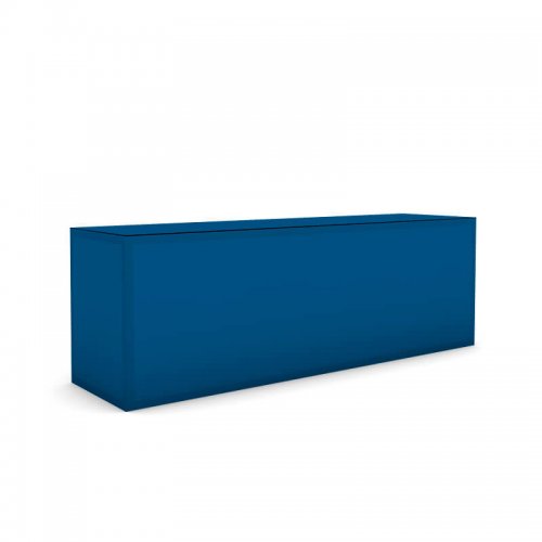 Balcão de licra azul escuro